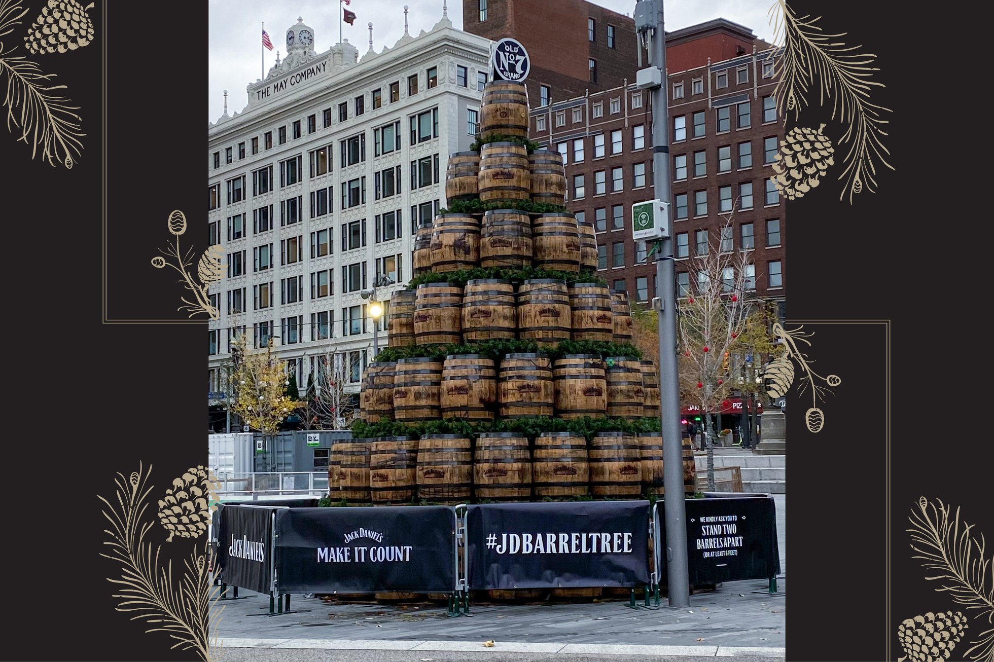 Top Barrel of the Holiday Tree from Cleveland