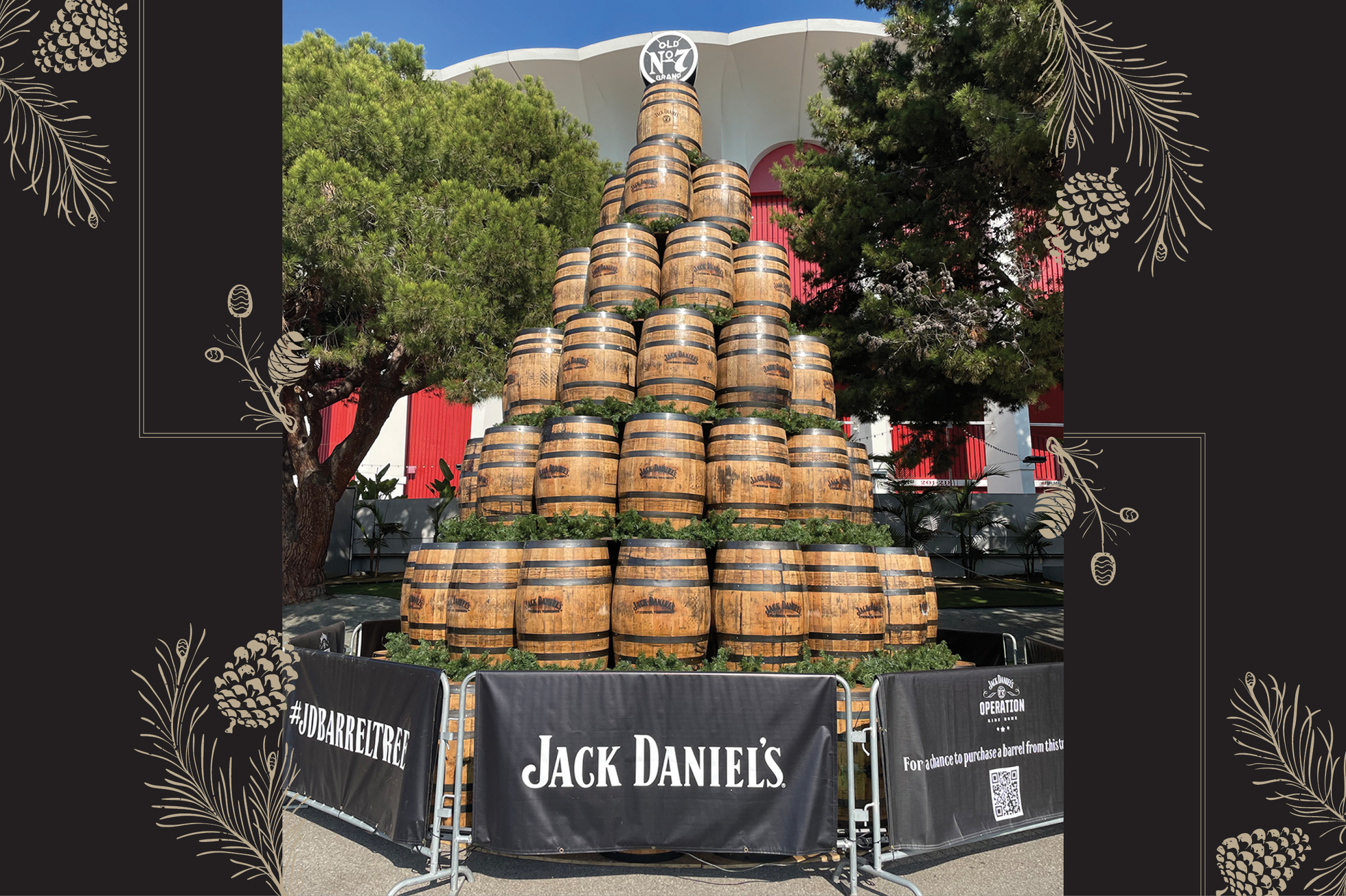 Top Barrel of the Holiday Tree from Los Angeles
