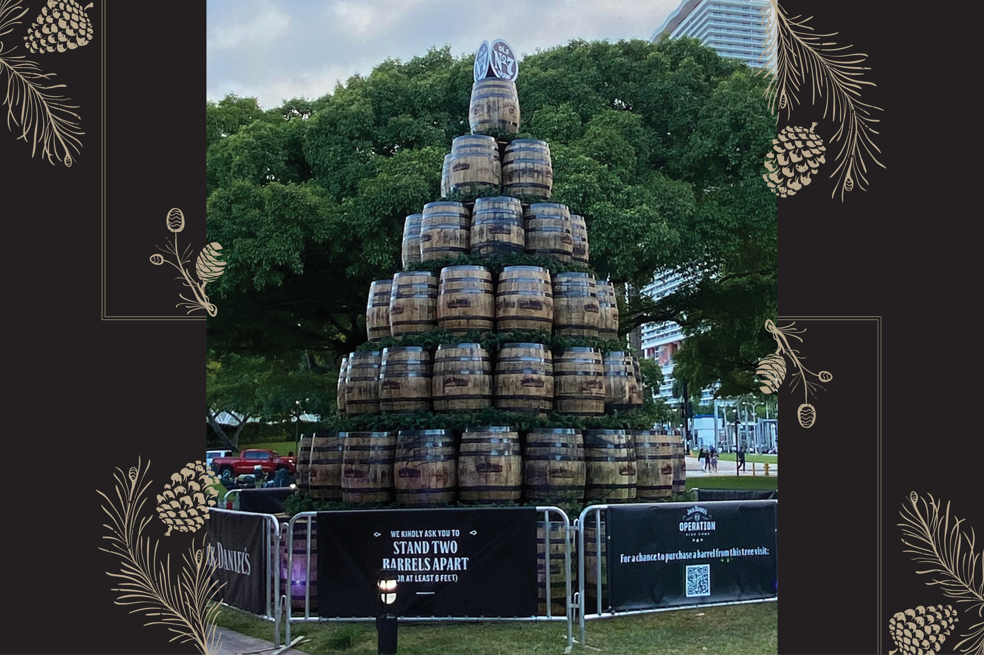 Top Barrel of the Holiday Tree from Miami